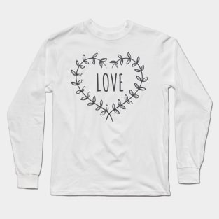 Heart Love Beautiful Long Sleeve T-Shirt